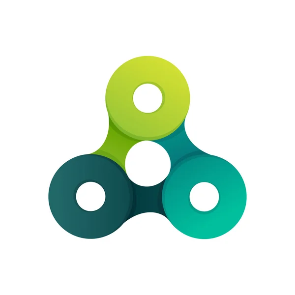 Driehoek logo. Ecologie icoon. — Stockvector