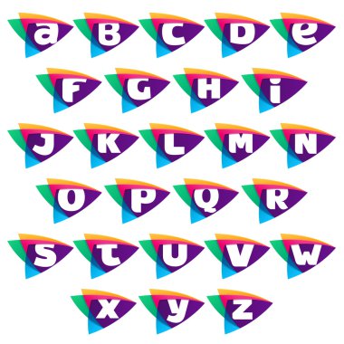 Alfabe logo üçgen Kavşağı simgesi.