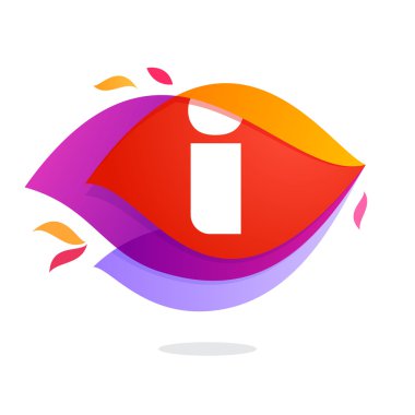 Harf ı logo alev kavşak simgesi.