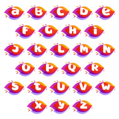 Alfabe logo alev kavşak simgesi.