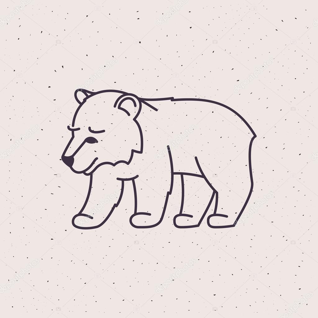 Animal design template elements for your corporate identity, sport team branding, T-shirt, label, badge, card or illustration.