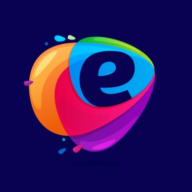 E harfinin logo üçgen Kavşağı simgesi.