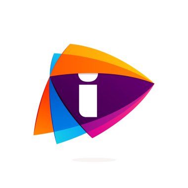 Harf ı logo oyun düğme simgesine dönüşür. Üçgen Kavşağı simgesini.