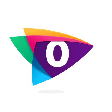 Üçgen Kavşağı simge sıfır logo. 