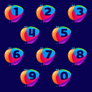 Numaraları logo üçgen Kavşağı simgesini ayarla. 