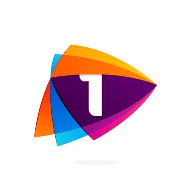 Bir numaralı logo oyun düğme simgesi.