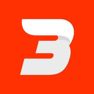 Hızlı hızlı spor üç numaralı logosu.