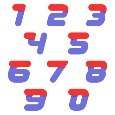 Hızlı hızlı spor numaraları logolar ayarla.