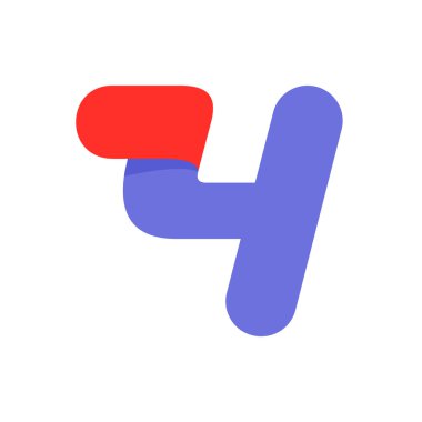 Hızlı hız spor yuvarlak sayısı dört logo.