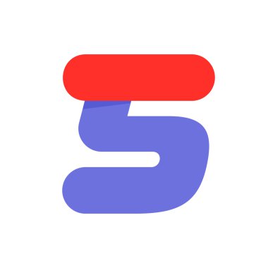 Hızlı hız spor yuvarlak sayısı beş logo.