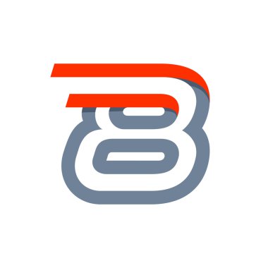 Hızlı hızlı spor sekiz numara logosu.