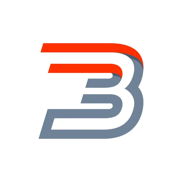 Fast speed sport number three logo. — Stock Vector