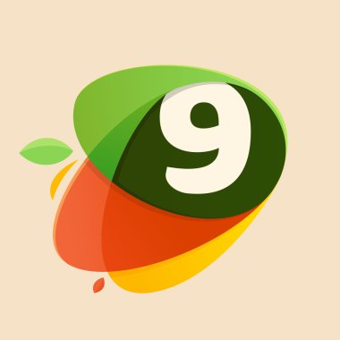 Sağlıklı gıda şekiller 9 logo.