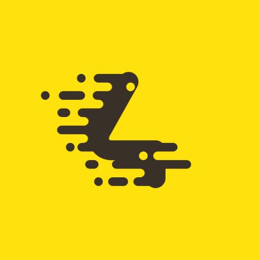 Dört numaralı logo için hızlı hızlı taksi hizmeti.