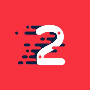 Hızlı hızlı hatları ile ikinci logo.