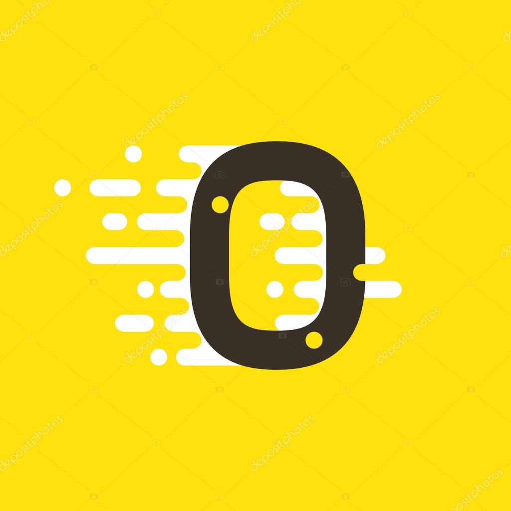 Number zero logo for fast speed taxi service. Colorful vector design for banner, presentation, web page, card, labels or posters.