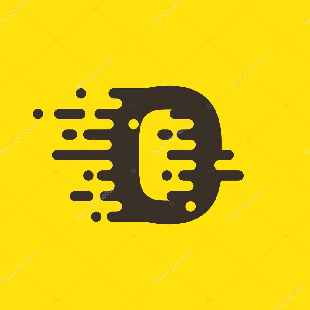 Number zero logo for fast speed taxi service. Colorful vector design for banner, presentation, web page, card, labels or posters.