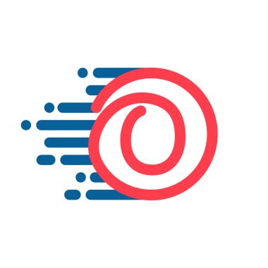 Hız hattı ile daire numarası sıfır logo.