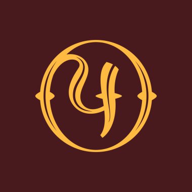 Dört numaralı logo klasik daire.