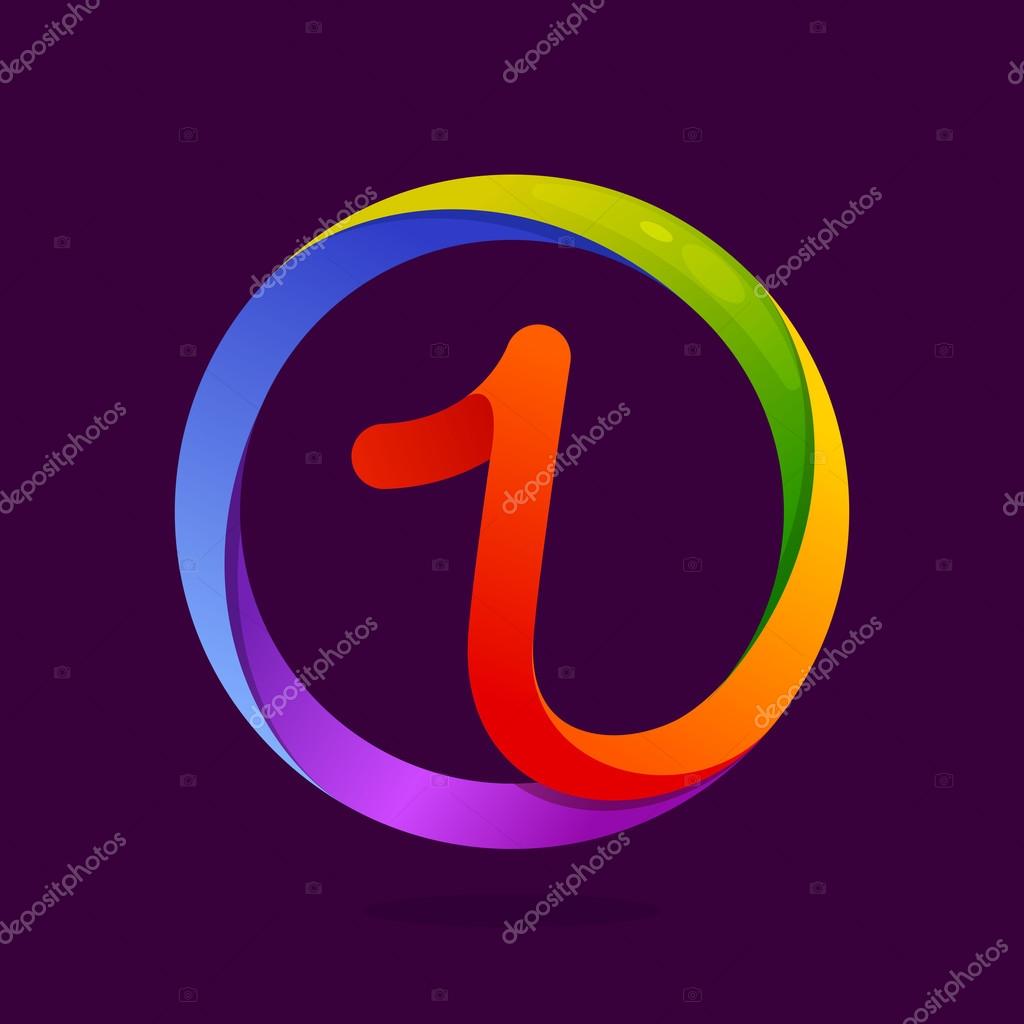 Number one logo in colorful circle. Stock Vector Image by ©kaer_dstock ...