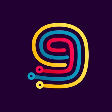 Dokuz numaralı logo tarafından elektrik hattı kurdu.