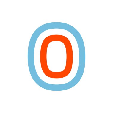 Paralel çizgiler tarafından kurulan sıfır logosu