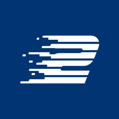 Hızlı hızlı hatları ile ikinci logo.