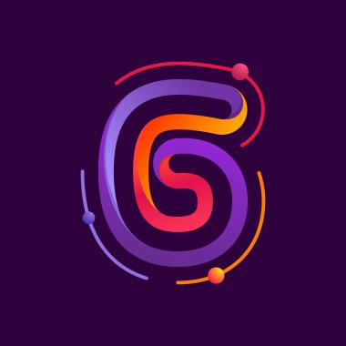 Atom altı numara logolu bir yörünge.