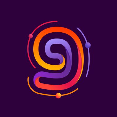 Atomlar 9 logolu bir yörünge.