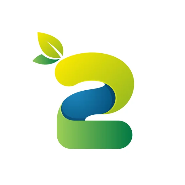 Nummer twee logo — Stockvector