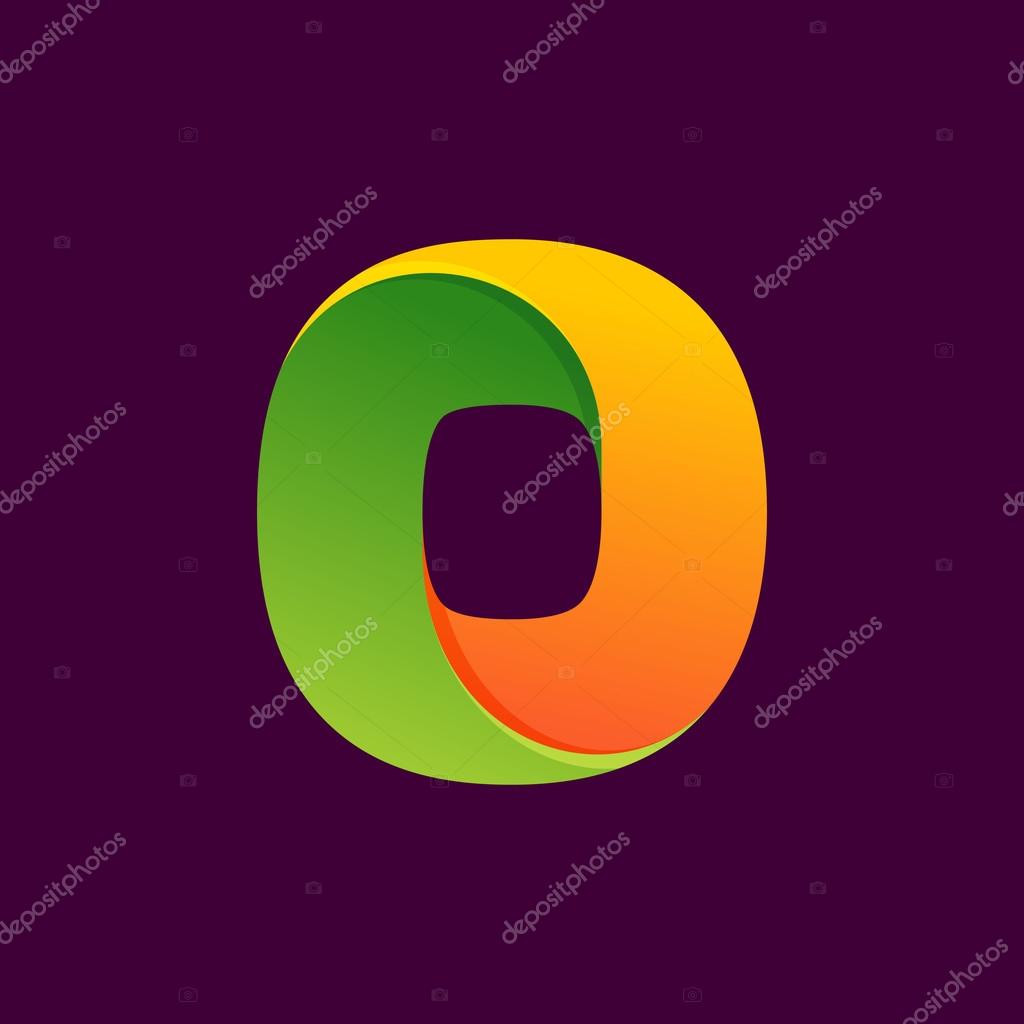 Number zero logo formed by colorful line. Font style, vector design template elements for your application or corporate identity.