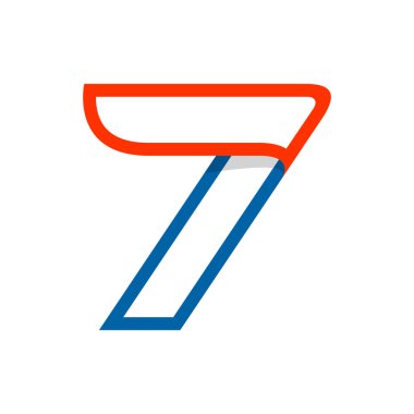 Yedi numara logosu ile kırmızı kanat.