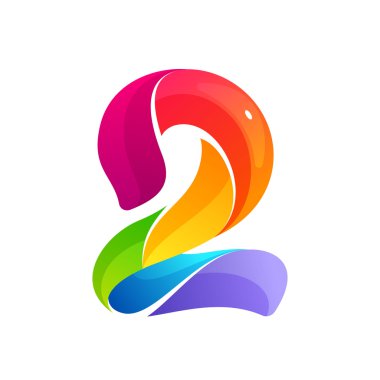Renkli sarmal çizgiler tarafından kurulan ikinci logosu.