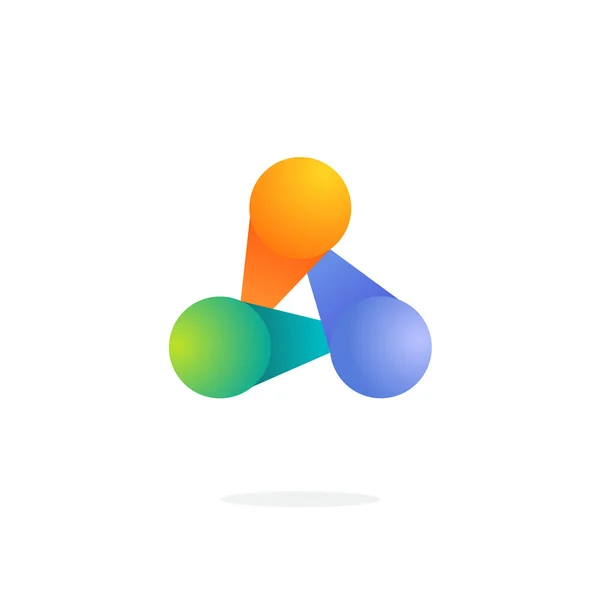 Sjabloon voor abstract oneindige lus-logo. Swirl-pictogram. — Stockvector