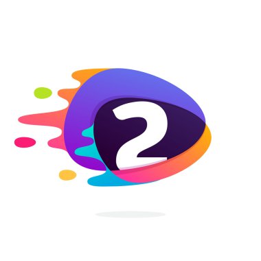 İki numaralı logo üçgen Kavşağı simgesi 