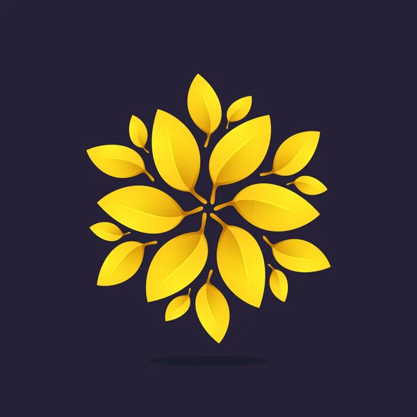 Logo de couronne de laurier Gold Award . — Image vectorielle