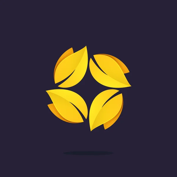 Logo de couronne de laurier Gold Award . — Image vectorielle