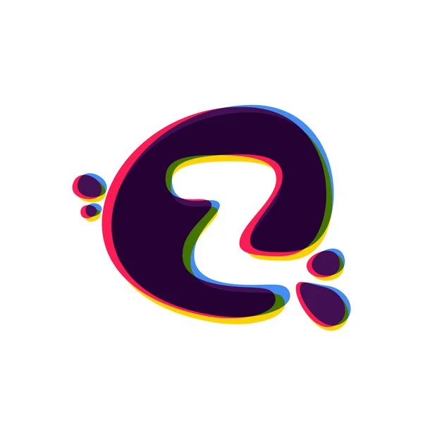 Lettera Z logo con cambio colore . — Vettoriale Stock