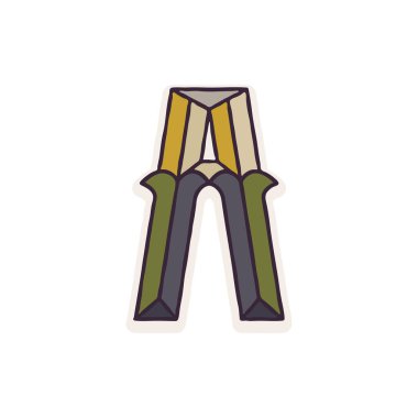 A harfi logoda soluk renkler var. Bunu kurumsal kimliğinizde, retro ambleminizde, habercilik posterlerinizde, tarım tasarımınızda ve diğer şeylerde kullanabilirsiniz.. 