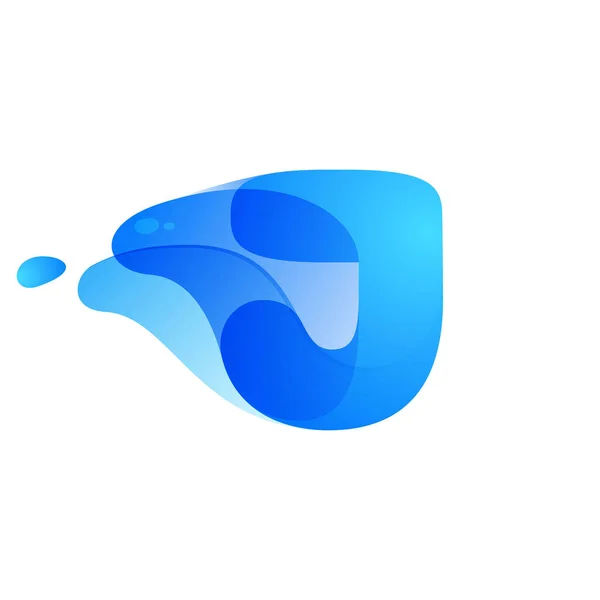 Logo Litery Wykonane Czystej Wody Kropli Rosy Możesz Używać Swojej — Wektor stockowy