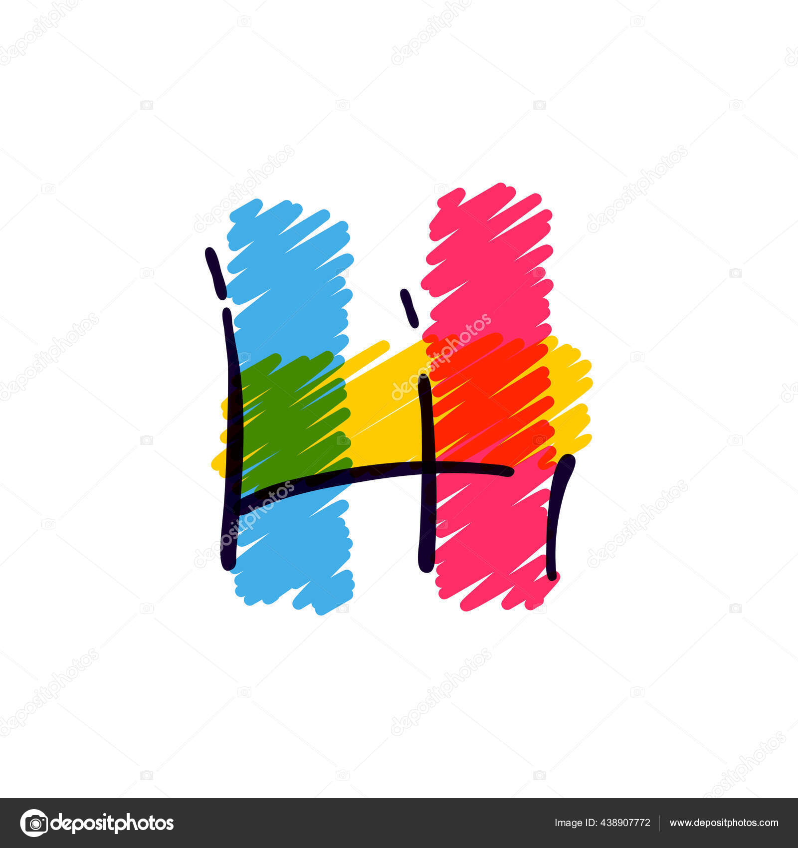 Logotipo de desenho animado de vetor de educação infantil letras