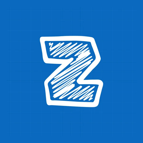 Letter Logo Blauwdruk Papieren Achtergrond Perfect Lettertype Voor Schetsontwerp Infographic — Stockvector