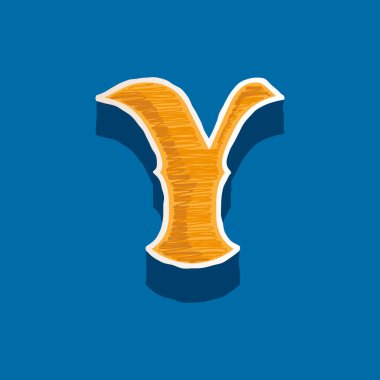 Y harfi işlemeli logo klasik kolej ya da spor tarzı. Herhangi bir üniversite takımı etiketi, şampiyon posterleri, yakalama kimliği vb. için kullanılacak mükemmel bir yazı tipi.