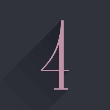 Dört numaralı yoğunlaştırılmış serif logosu. Zarif markalaşma, lüks etiket, düğün davetiyesi, klasik düzen ve daha fazlası için mükemmel..