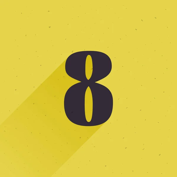 Номер Вісім Логотипів Ваших Веселих Щасливих Проектів Дизайну Отримаєте Грайливий — стоковий вектор