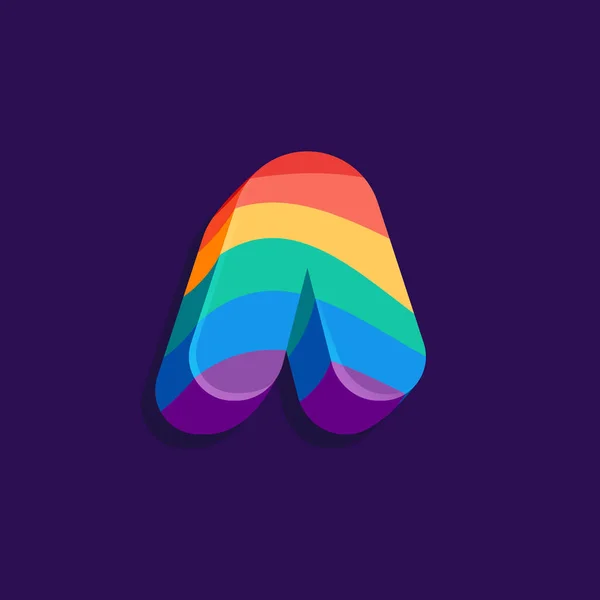 プライドLgbtqフラグパターンの文字ボリュームロゴ ベクトルイラストあなたの虹のアイデンティティに最適です トランスジェンダーのバナー ゲイやレズビアンのポスター バイセクシャルデザイン — ストックベクタ