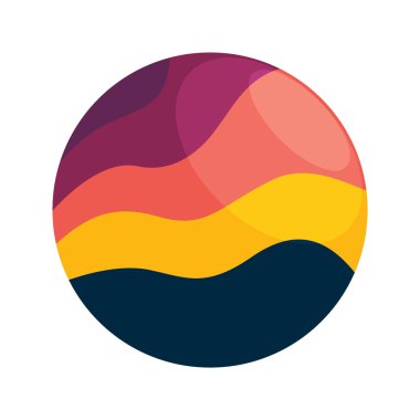 gün batımı vektör logo simge