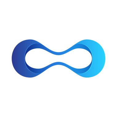 blue symbol of infinity