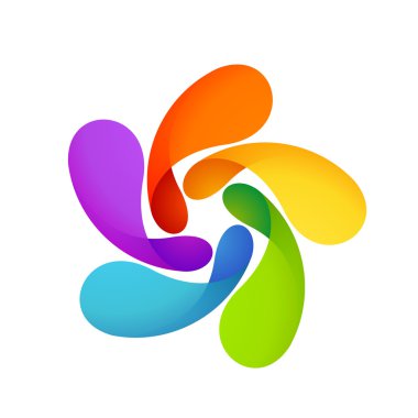Renkli güneş logosu