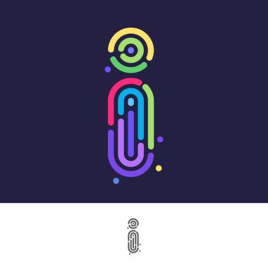 Ben çizgi logo mektubu